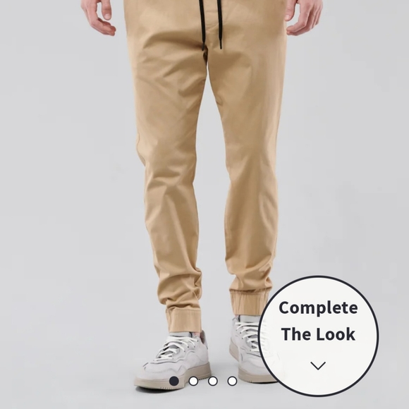 TWILL JOGGERS - Picture 5 of 6